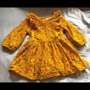 18 month Mustard Long Sleeve Dress